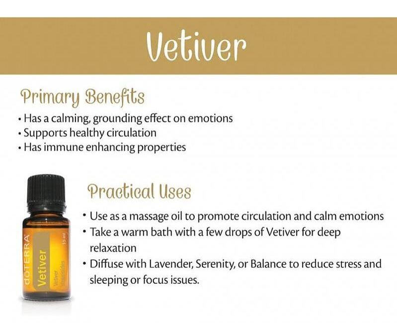 Vetiver has a calming, grounding effect on emotions